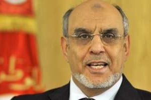Hamadi Jebali a implicitement pris parti pour Moncef Marzouki à la présidentielle du 21 décembre © AFP