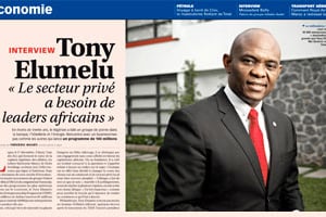 Le banquier nigérian Tony Elumelu est le président de Heirs Holding. © Harold Daniels/Courbis Outline