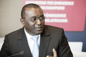 Lucas Abaga Nchama est le gouverneur de la Banque centrale des États d’Afrique centrale depuis 2010. © Eric Larrayadieu/Africa CEO Forum