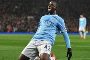 Yaya Touré, joueur africain de 2014 pour les lecteurs de Jeune Afrique. © AFP