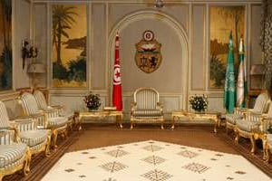 Le salon doré du Palais présidentiel de Carthage, en février 2012 (image d’illustration). © Ons Abid