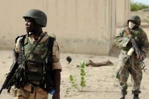 Des militaires nigérians en patrouille dans le nord-est du pays. © AFP