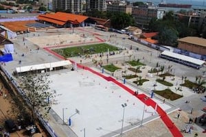 La première Bluezone de Guinée a été inaugurée à Kaloum (photo). © Bolloré Africa Logistics