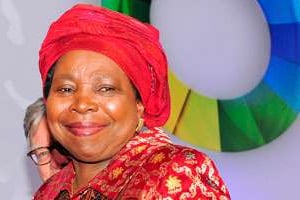 Nkosazana Dlamini-Zuma : Présidente de la Commission de l’UA. © AFP PHOTO / GEORGES GOBET