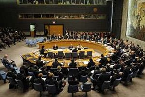 Réunion d’une session du Conseil de sécurité à l’ONU le 11 mai 2009. © AFP