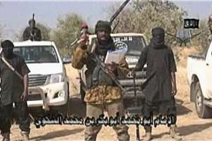 Capture d’écran de la video diffusée par Boko Haram le 20 janvier 2015 © AFP