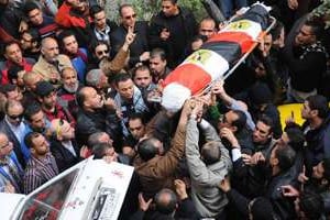 Funérailles de Shaïmaa al-Sabbagh à Alexandrie le 25 janvier 2015. © Tarek Abdel Hamid/AFP