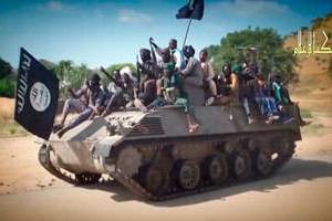 Capture d’écran d’un film de propagande de Boko Haram. © HO/Boko Haram/AFP