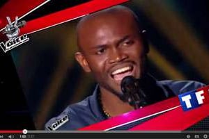 La prestation d’Alvy Zamé, lors de l’audition à l’aveugle de The Voice, le 7 février 2015. © Capture d’écran/YouTube