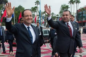 Hollande et Mohammed VI déterminés « à lutter ensemble contre le terrorisme » © AFP