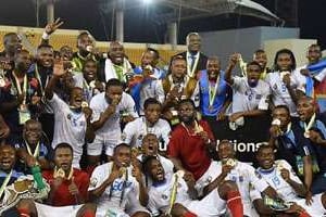 La sélection de la RDC, troisième de la CAN 2015. © AFP