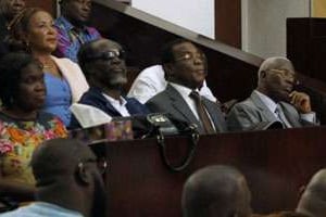 De gauche à droite, Simone Gbagbo, Gilbert Ake N’Gbo, Pascal Affi N’Guessan et Aboudramane Sangare. © Reuters