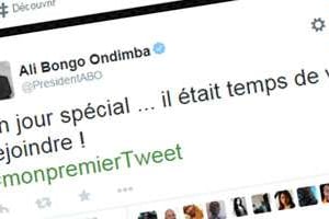 Le premier tweet d’Ali Bongo Ondimba. © Capture d’écran