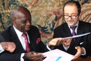 Albert Yuma Mulimbi et Jean-Pierre Marcelli. DR