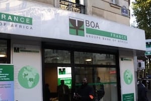 L’une des quatre agences de Bank of Africa en France. © BOA