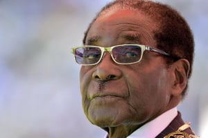 Robert Mugabe, avec ses 91 ans il est le doyen d’âge des  chefs d’État africains. © AFP