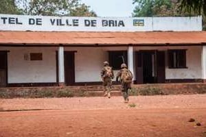 L’hôtel de ville de Bria. © AFP