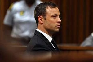 Oscar Pistorius lors de son procès. © AFP