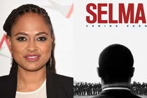 Ava DuVernay et l’affiche de « Selma ». © DR/Montage J.A.