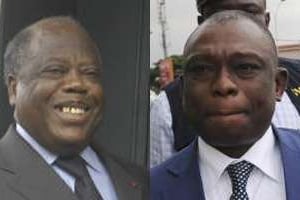 Charles Konan Banny et Kouadio Konan Bertin. © AP/SIPA/AFP/Montage J.A.