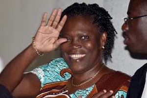 L’ex Première dame de Côte d’Ivoire Simone Gbagbo au tribunal d’Abidjan le 23 février 2015. © AFP