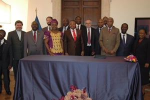 Les signataires de l’appel de Rome, le 27 février. © Sant’Edigio