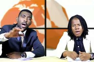 Smile et Nash, les deux présentateurs du « Journal Gbayé ». © Capture d’écran Youtube/Journal Gbayé