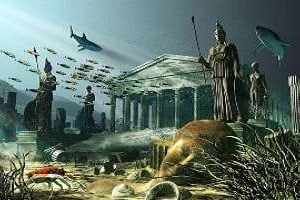Beaucoup considèrent le mythe de l’Atlantide comme le fruit de l’imagination de Platon. © Wikipedia