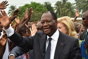 Le président ivoirien Alassane Ouattara, le 21 mars 2015 à Abidjan. © AFP/archives