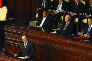 François Hollande à Tunis, le 7 février 2014. © Hassène Dridi/AP/SIPA