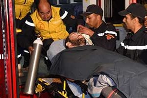 Juan Bolivar, seul spéléologue rescapé d’un accident survenu dans le sud du Maroc. © Fadel Senna/AFP