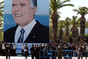 Hommage à Habib Bourguiba à Monastir en 2011. © Fethi Belaid/AFP