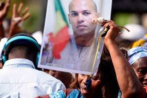Reconnu coupable d’enrichissement illicite, Karim Wade a été condamné à six ans de prison. © Seyllou/AFP