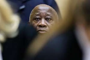 L’ancien président ivoirien Laurent Gbagbo à la CPI, le 19 février 2013 à La Haye (Pays-Bas). © Michael Kooren/AFP