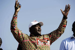 Pierre Nkurunziza, en 2010 © Marc Hofer/AP/SIPA