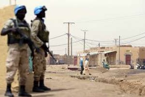 Des Casques bleus au Mali. © Kenzo Tribouillard/AFP