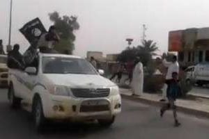 Image tirée d’une vidéo sur Youtube en juin 2014, ville de Baïji en Irak. © AFP