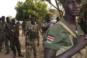 Des soldats sud-soudanais à Djouba, le 2 janvier 2014. © Samil Bol/AFP