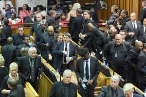 Les députés sud-africains au Parlement. © AFP