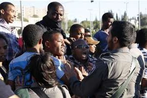 Manifestation à Jérusalem d’Israéliens d’origine éthiopienne, le 30 avril 2015. © Dali Tibbon/AFP