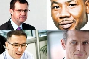 De g. à dr. : Philippe Chavent, Cheikh Daff, Thierry Lahuppe et Benoît Lecinq. © Montage JA
