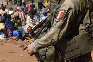 Soldat français en Centrafrique. © AFP