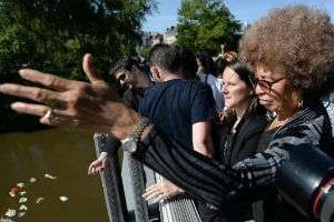 Angela Davis était à Nantes pour commémorer l’abolition de l’esclavage. © Jean-Sébastien Evrard-AFP