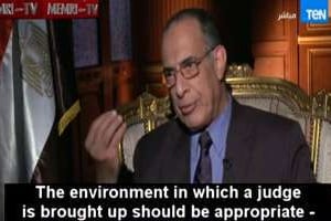 L’ex-ministre égyptien de la Justice, Mahfouz Saber, sur la chaîne privée TV TEN. © Capture d’écran/Youtube