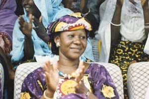 Mariam Sankara à Ouagadougou, en 1985, deux ans avant l’assassinat de son mari. © BSF/Archives Jeune Afrique