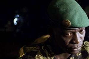 Le Malien Amadou Haya Sanogo, le 31 mars 2012. © Rebecca Blackwell/AP/SIPA