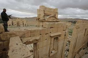 La cité antique de Palmyre en mars 2014. © Joseph Eid/AFP