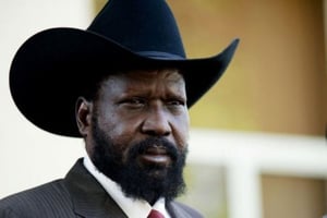 Salva Kiir, le président sud-soudanais. © Phil Moore/AFP