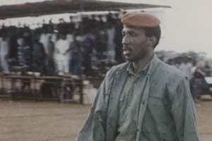 Thomas Sankara à Tenkodogo le 2 octobre 1987, quelques jours avant sa mort. © Archives J.A.