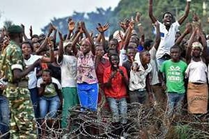 Manifestation des opposants à un troisième mandat du président burundais Pierre Nkurunziza. © AFP